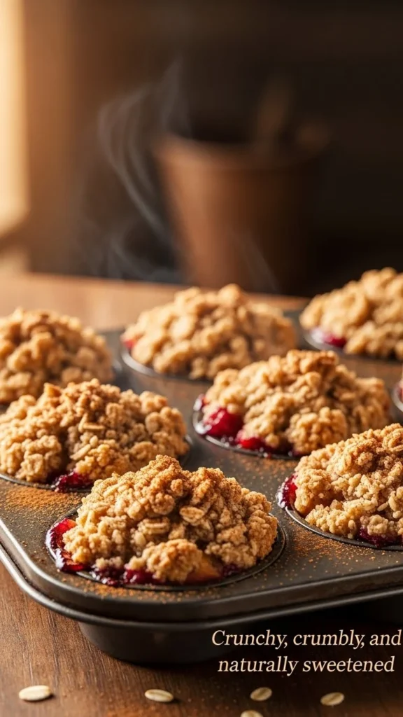 Warm Cinnamon Oat Crumble Cups
