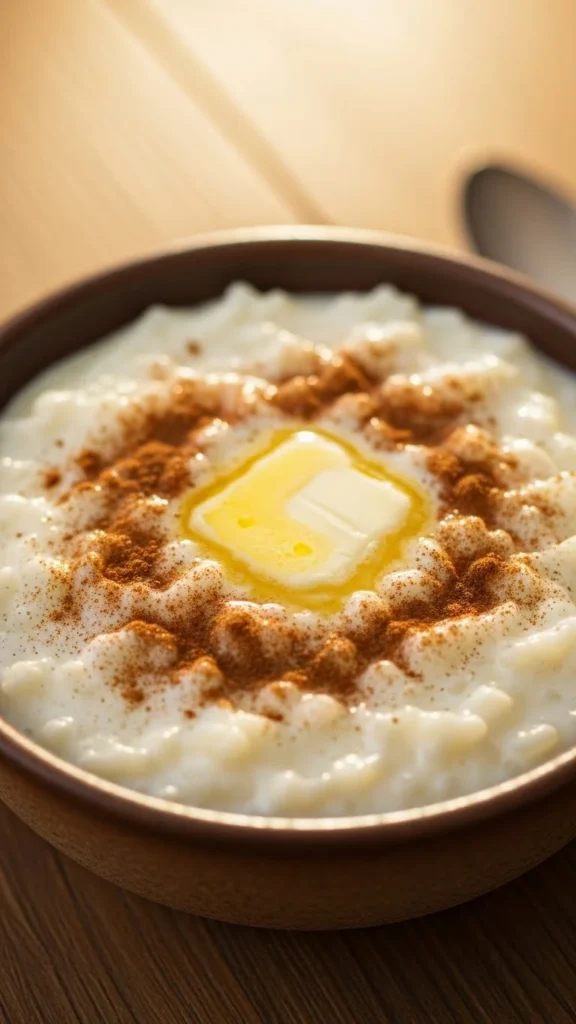 Warm Cinnamon Rice Pudding