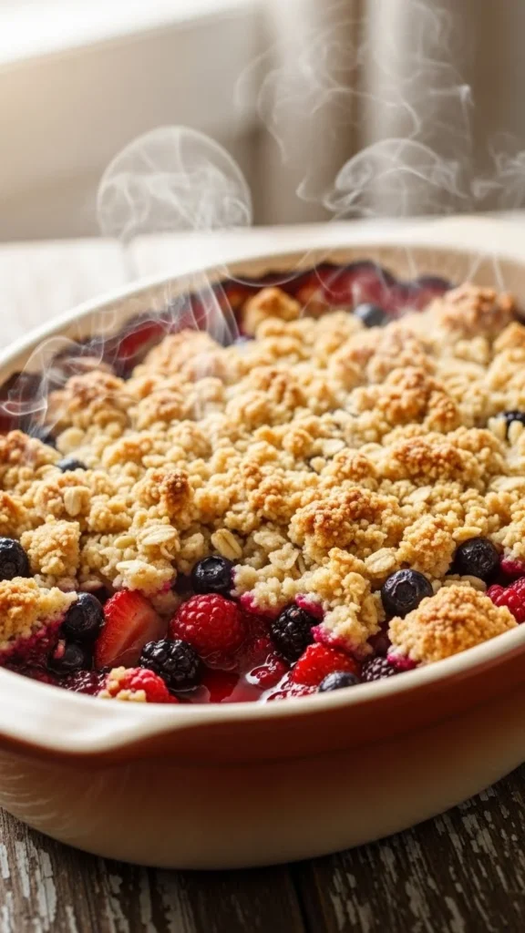 Warm Spiced Berry Bake