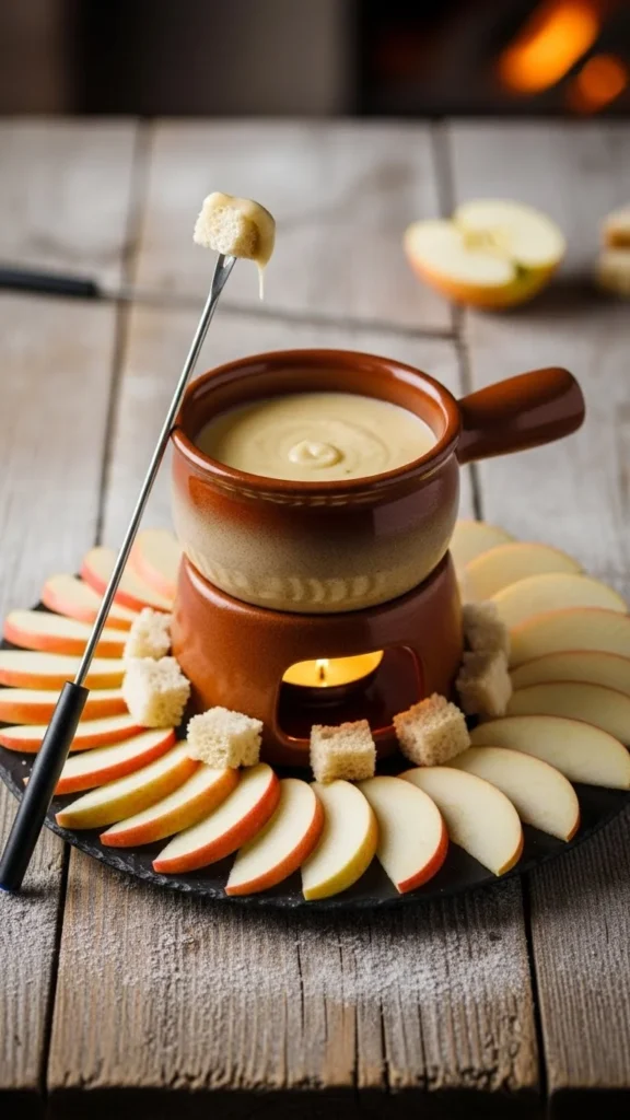 White Cheddar Apple Fondue