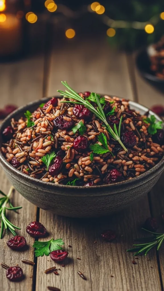 Wild Rice Cranberry Pilaf