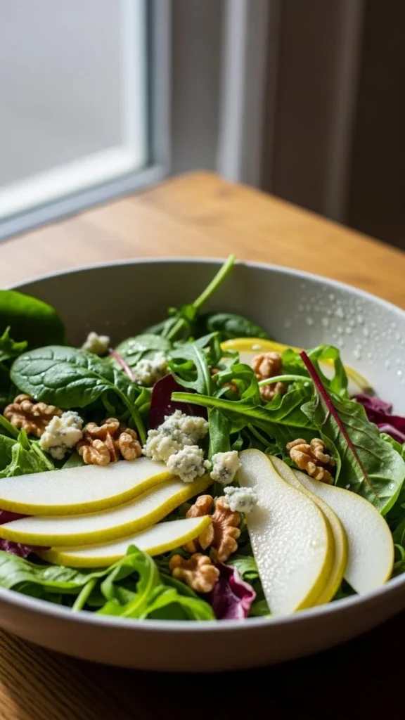 Winter Pear & Walnut Salad