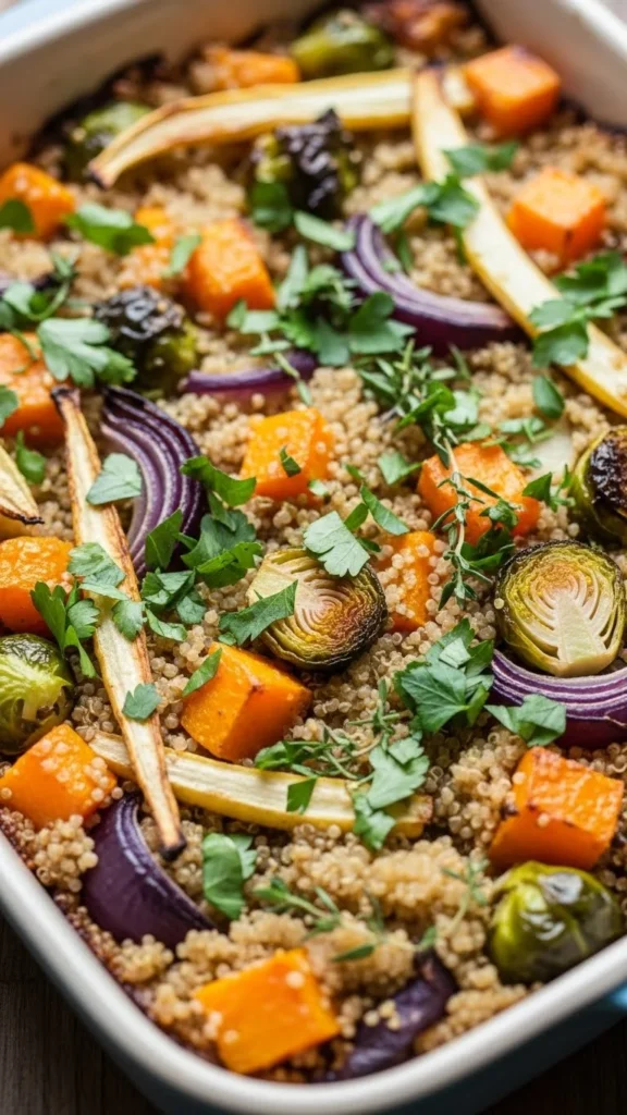 Winter Vegetable Quinoa Bake