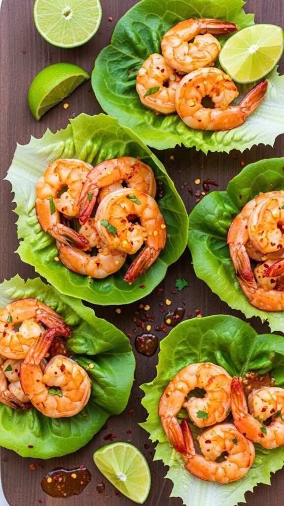 Zesty Shrimp Lettuce Cups
