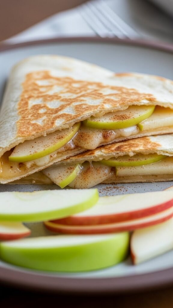 Apple Cinnamon Breakfast Quesadilla