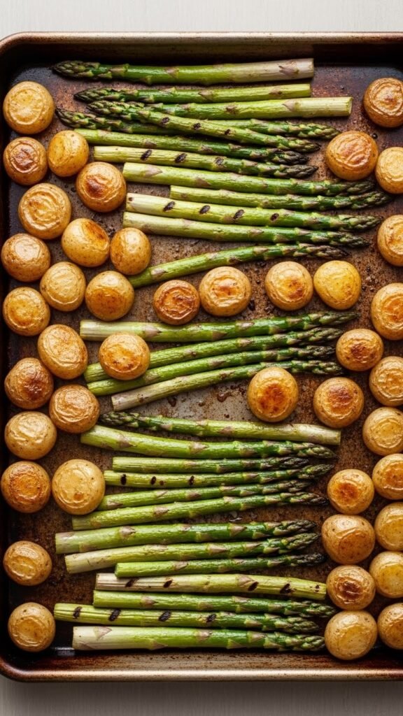 Asparagus and Potato Sheet Pan Dinner
