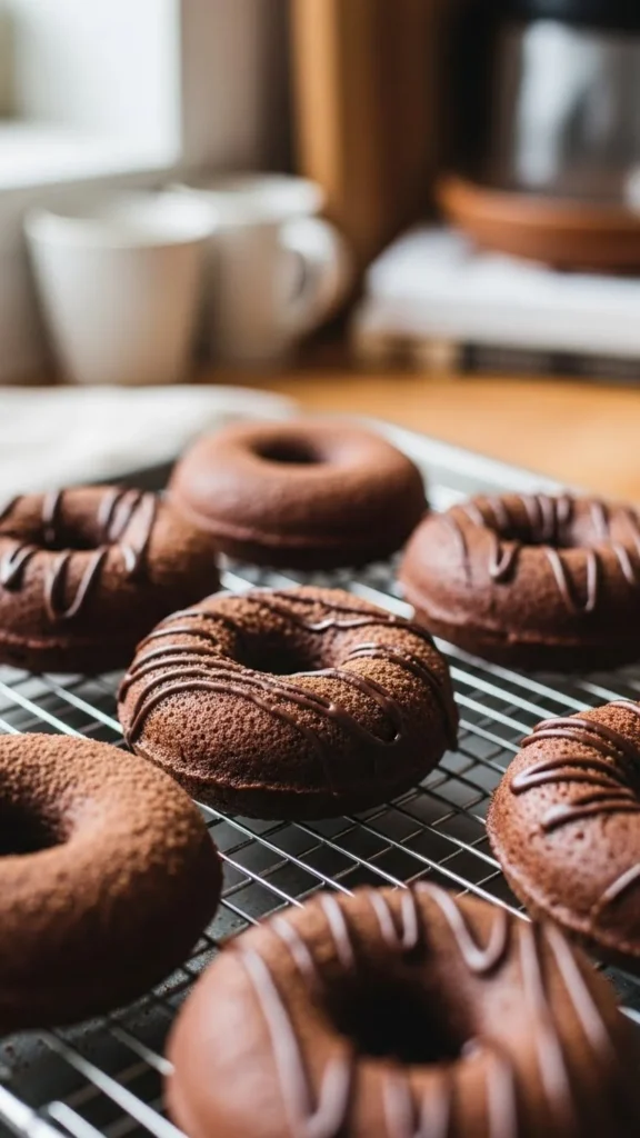 Baked Chocolate Doughnuts