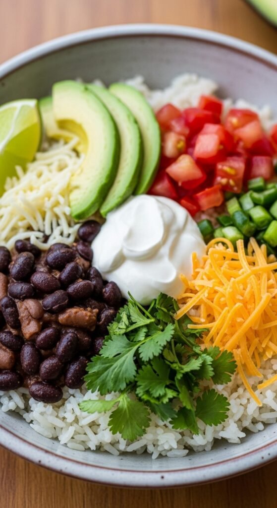 Bean and Rice Burrito Bowl