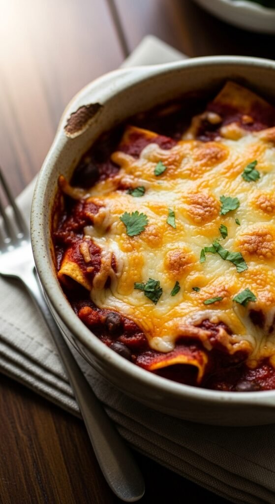 Black Bean Enchilada Casserole