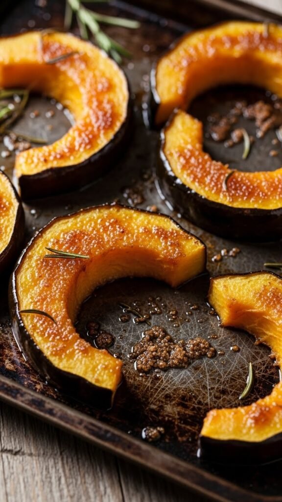 Brown Sugar Roasted Acorn Squash