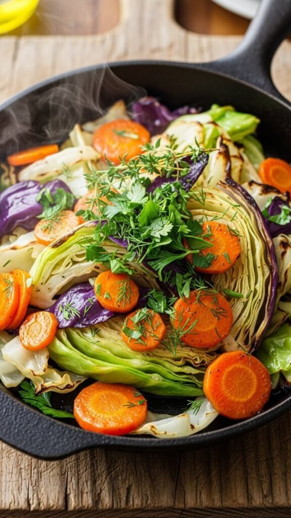 Cabbage and Carrot Skillet