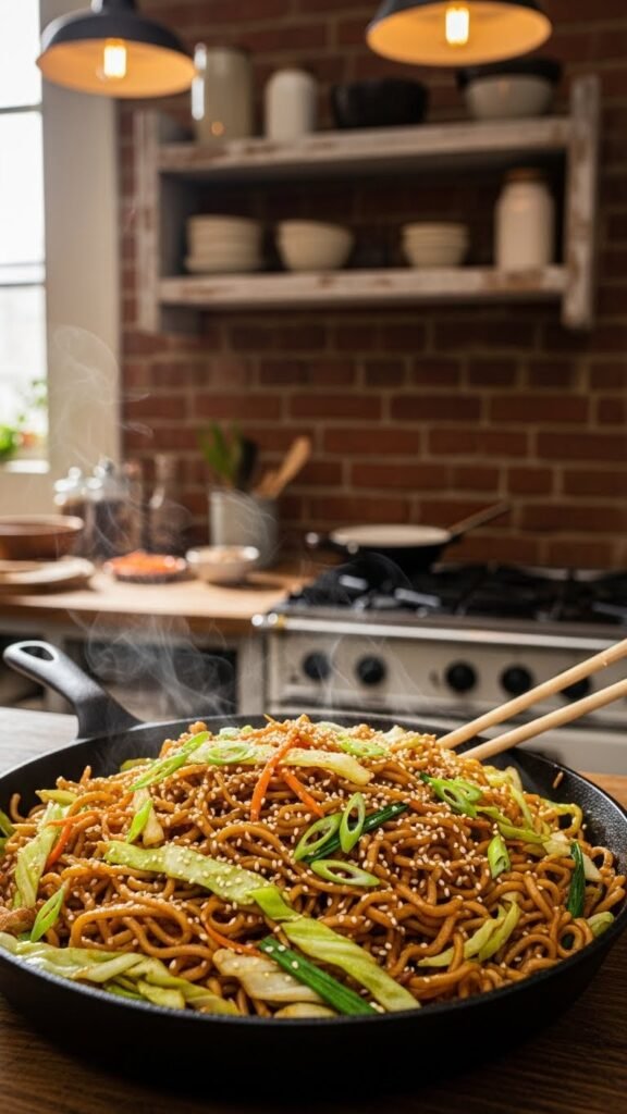 Cabbage and Noodle Skillet