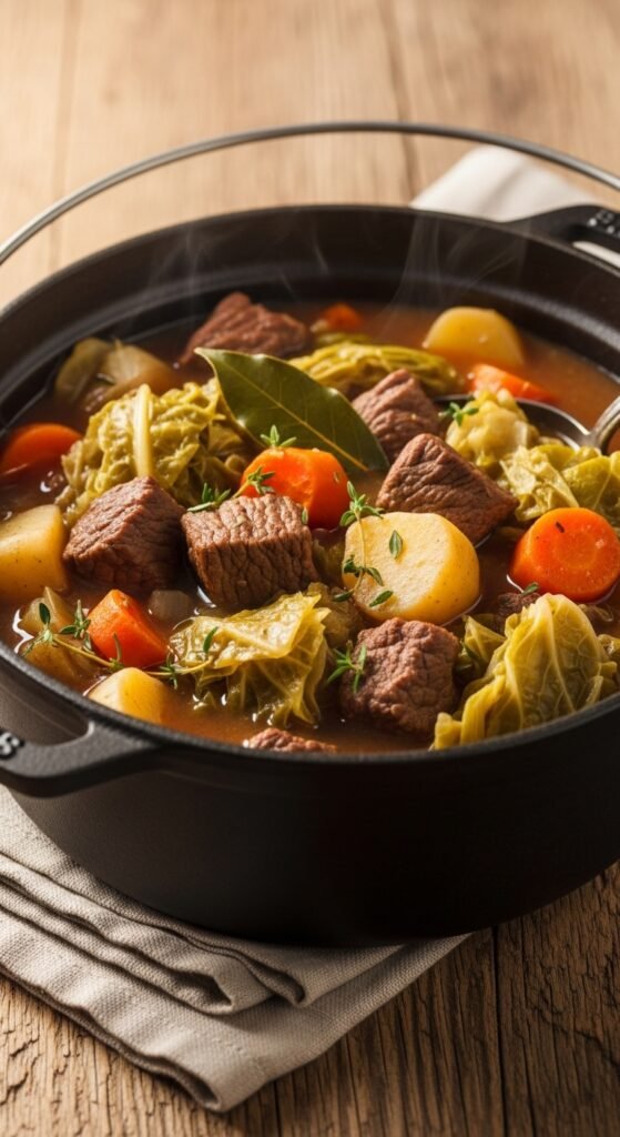 Cabbage and Potato Irish Stew