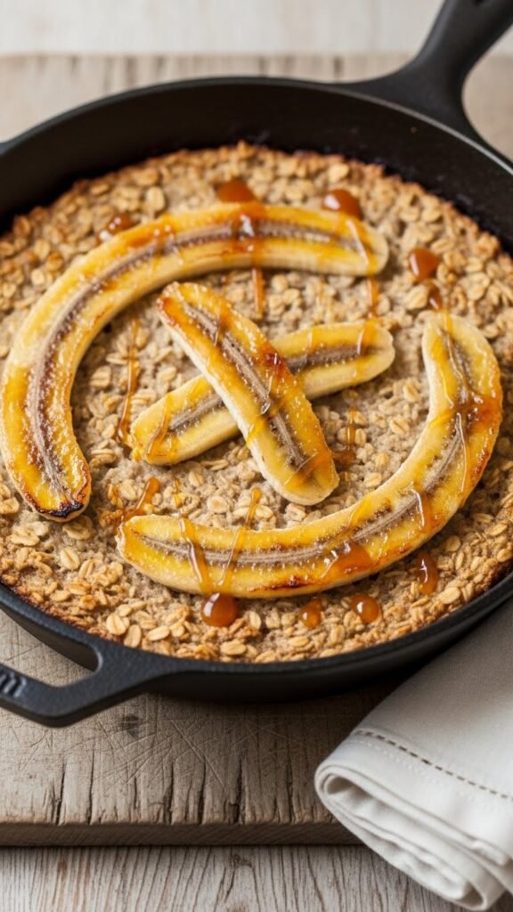 Caramelised Banana Skillet Oats