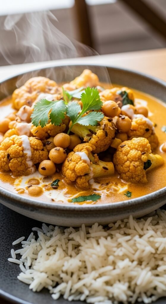 Cauliflower and Chickpea Curry
