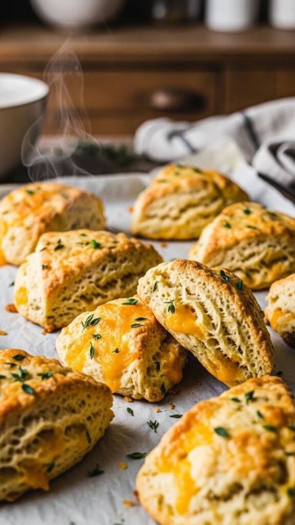 Cheddar and Herb Breakfast Scones