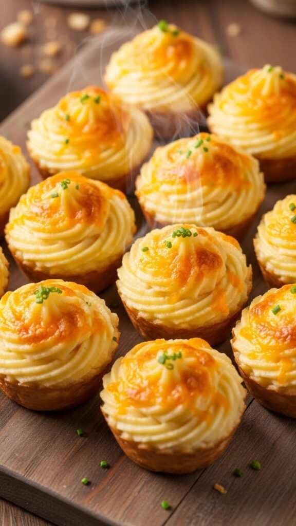 Cheesy Mashed Potato Cups