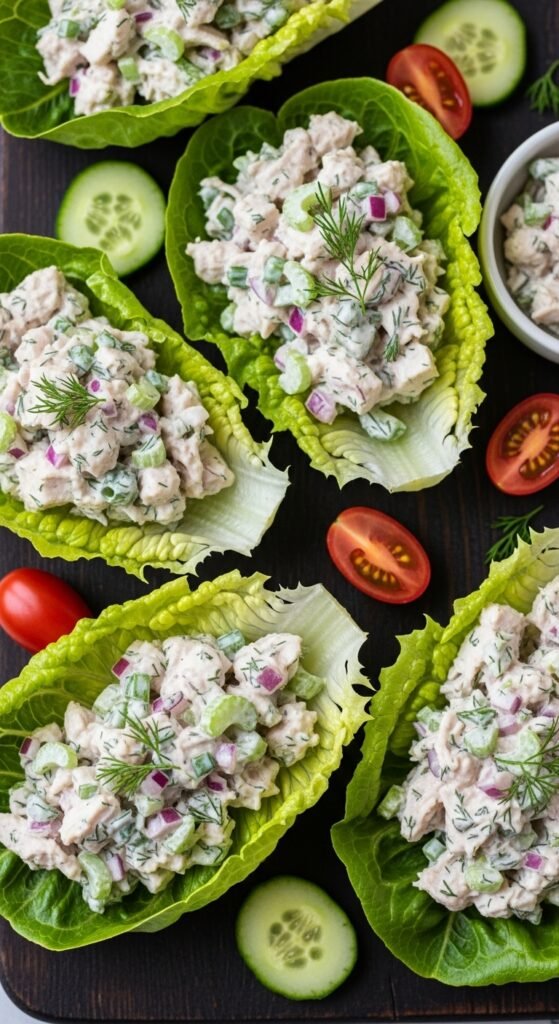 Chicken Salad Lettuce Cups