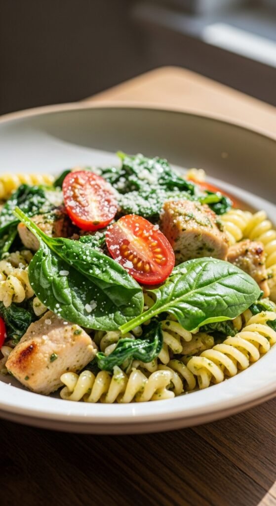 Chicken Spinach Pasta