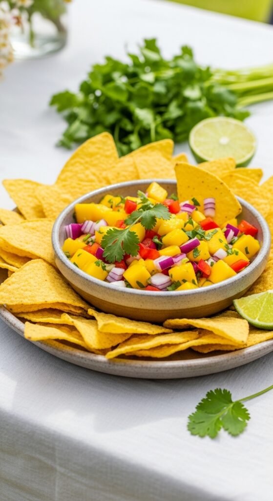 Chips With Mango Salsa