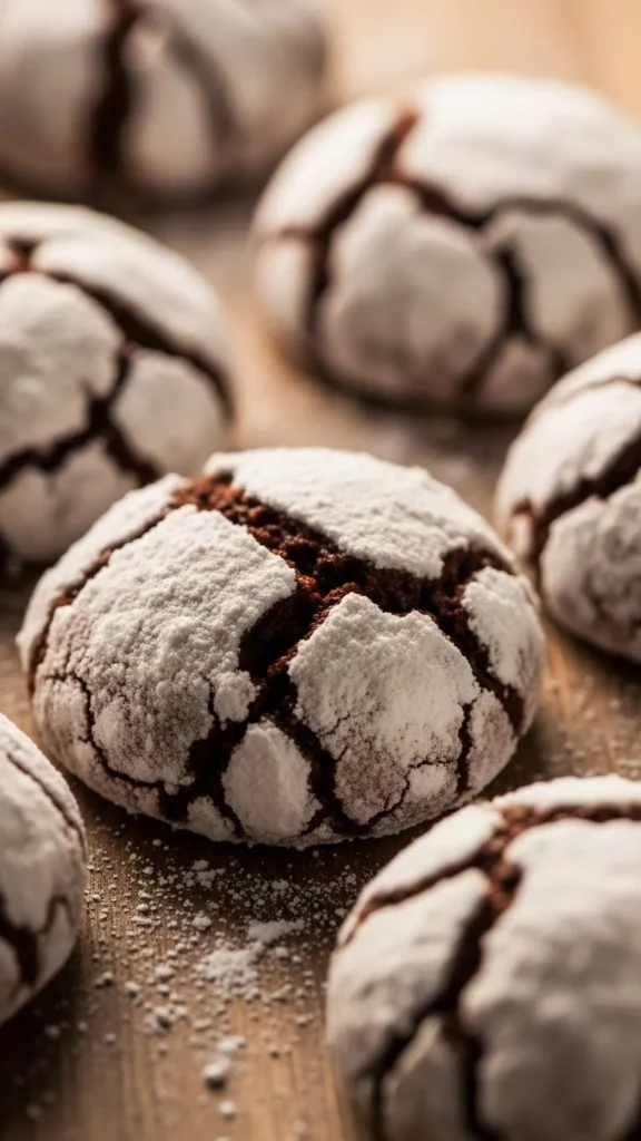 Chocolate Crinkle Cookies