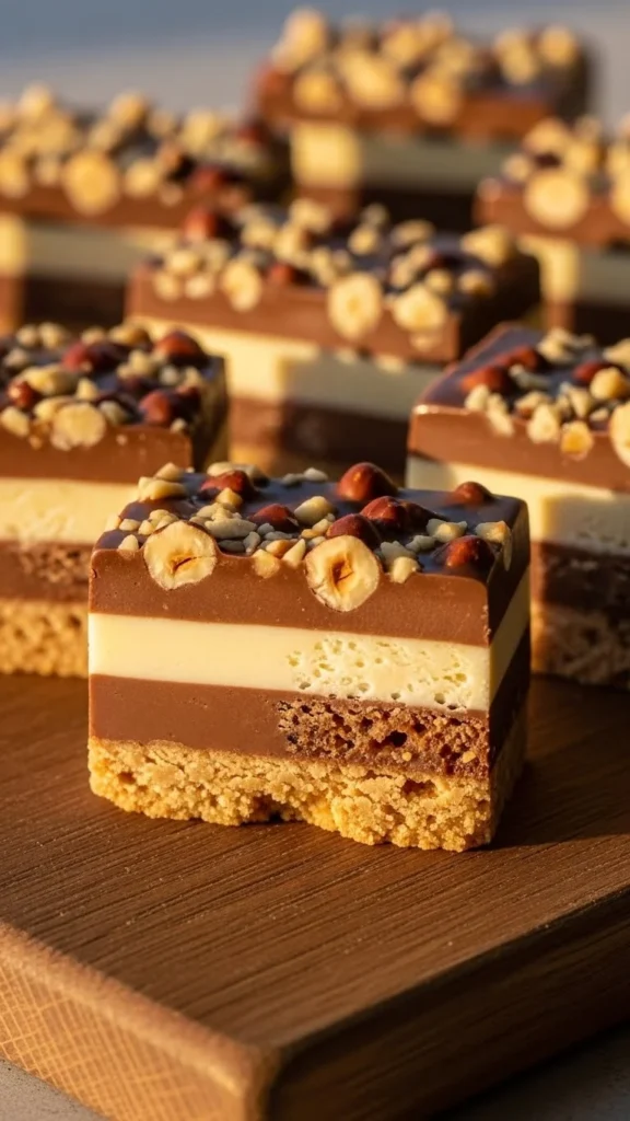 Chocolate Hazelnut Crunch Bars