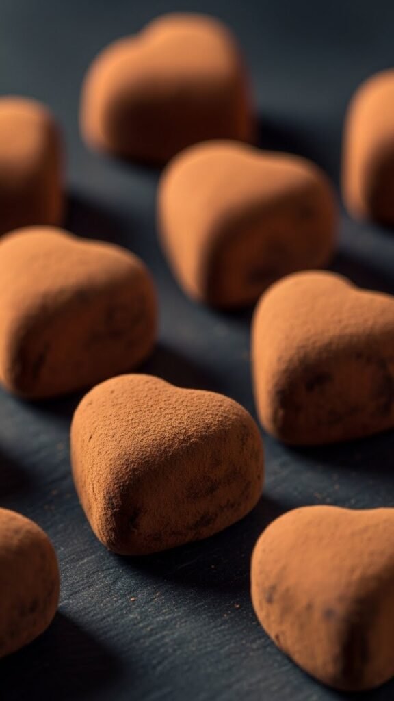 Cookie Dough Heart Truffles
