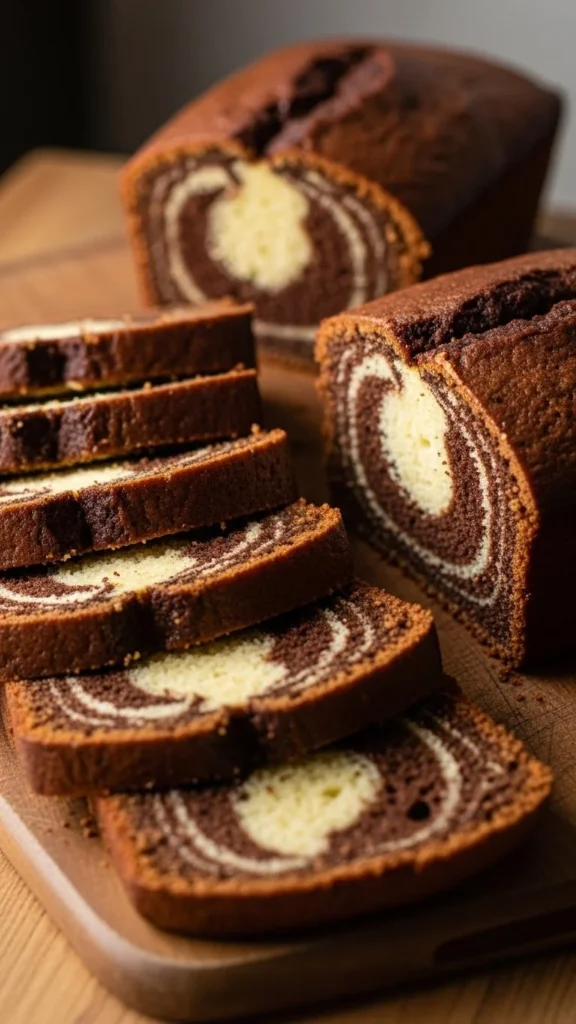 Chocolate Marble Loaf Cake