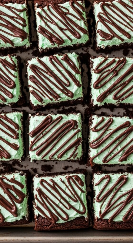 Chocolate Mint Cookie Bars