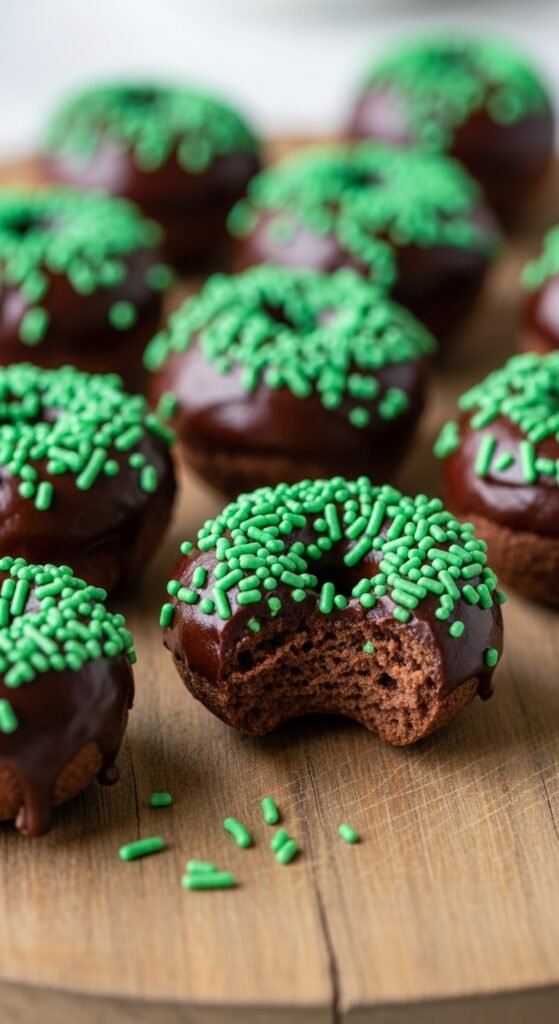 Chocolate Mint Donut Holes