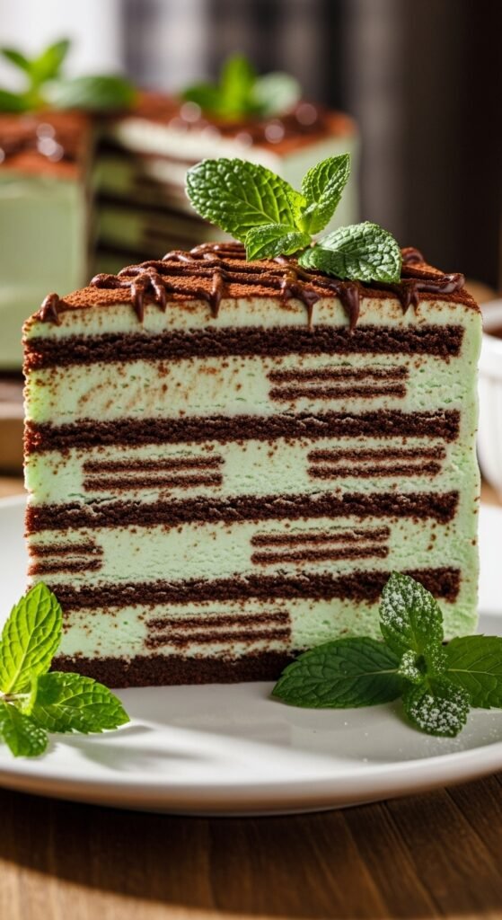 Chocolate Mint Icebox Cake