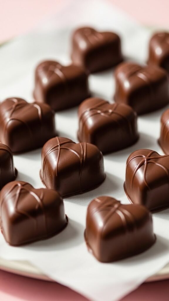 Chocolate Peanut Butter Heart Bites