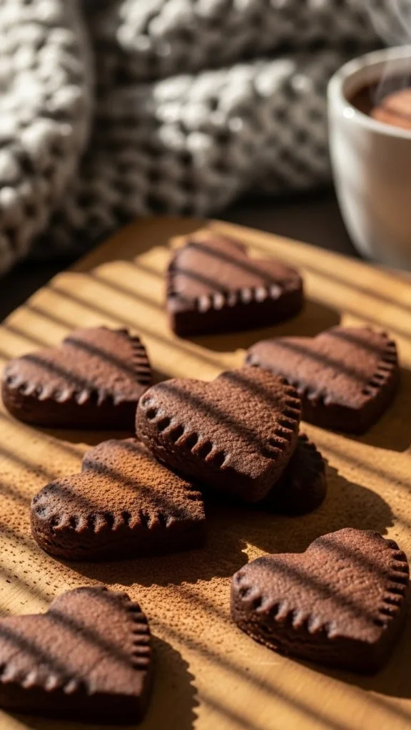 Chocolate Shortbread Hearts