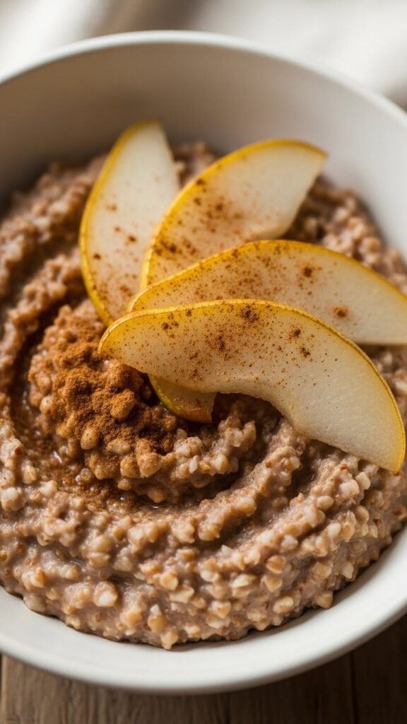 Cinnamon Pear Buckwheat Bowl