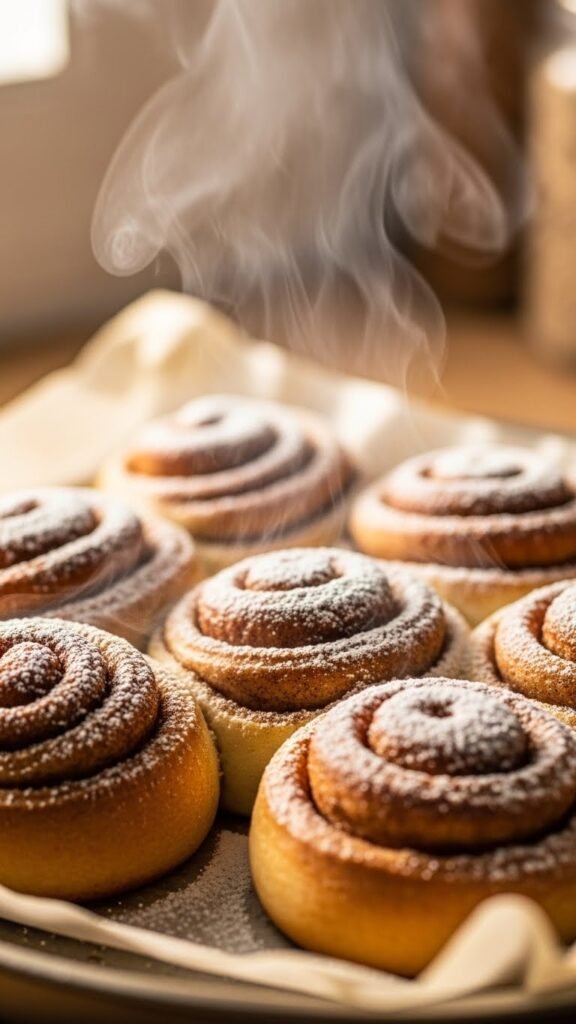 Cinnamon Roll Snowballs