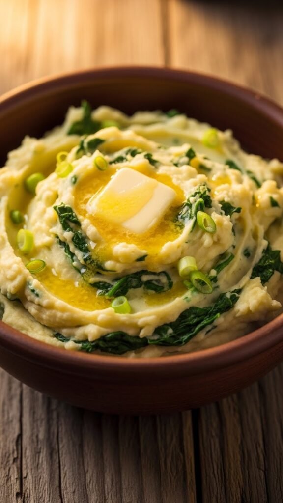 Colcannon with Buttered Greens