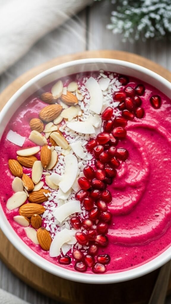 Cranberry Almond Smoothie Bowl