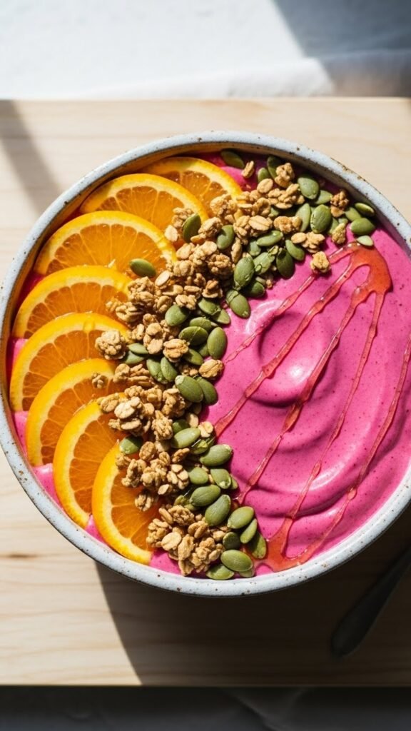Cranberry Orange Smoothie Bowl