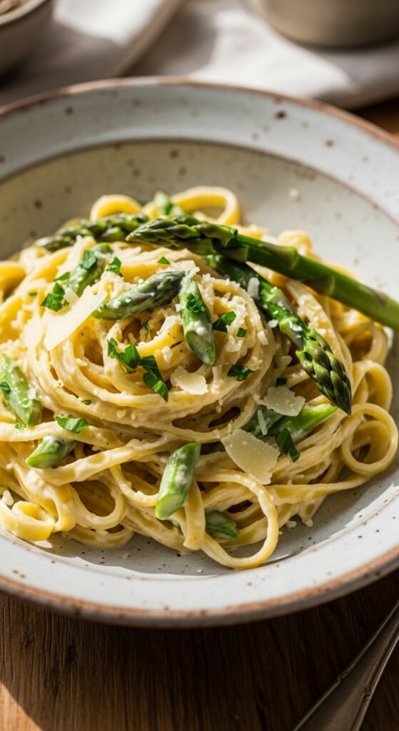 Creamy Asparagus Pasta