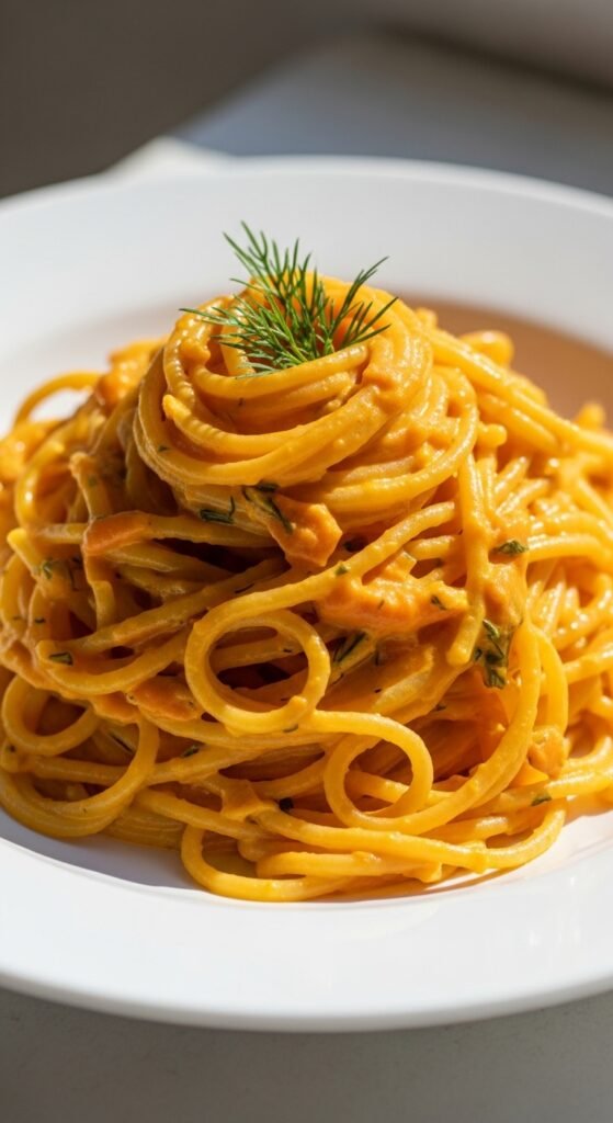 Creamy Carrot Ginger Pasta