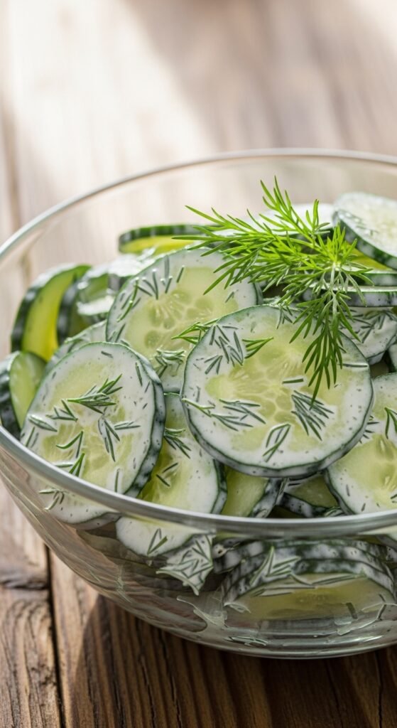 Creamy Cucumber Dill Salad