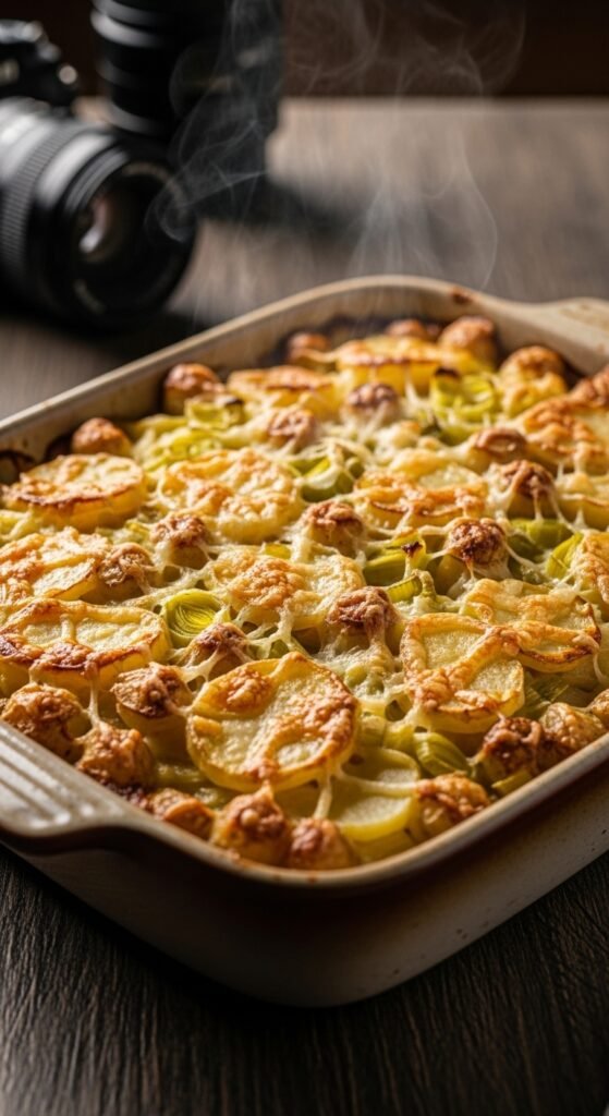 Creamy Leek and Potato Bake