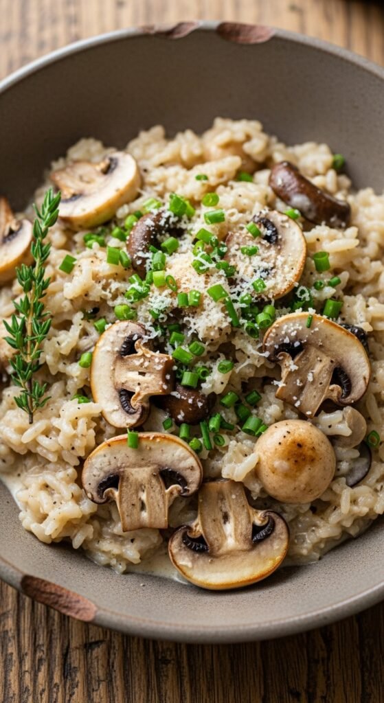 Creamy Mushroom One-Pot Rice