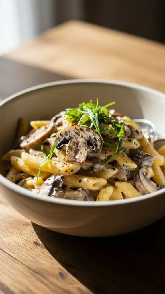 Creamy Mushroom Skillet Pasta