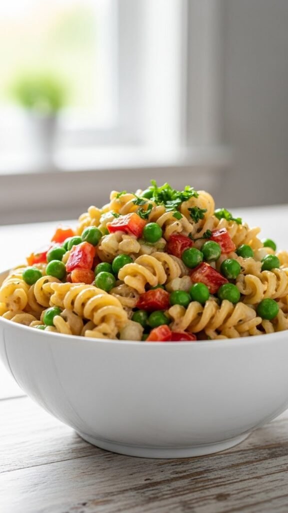 Creamy Pea Pasta Salad
