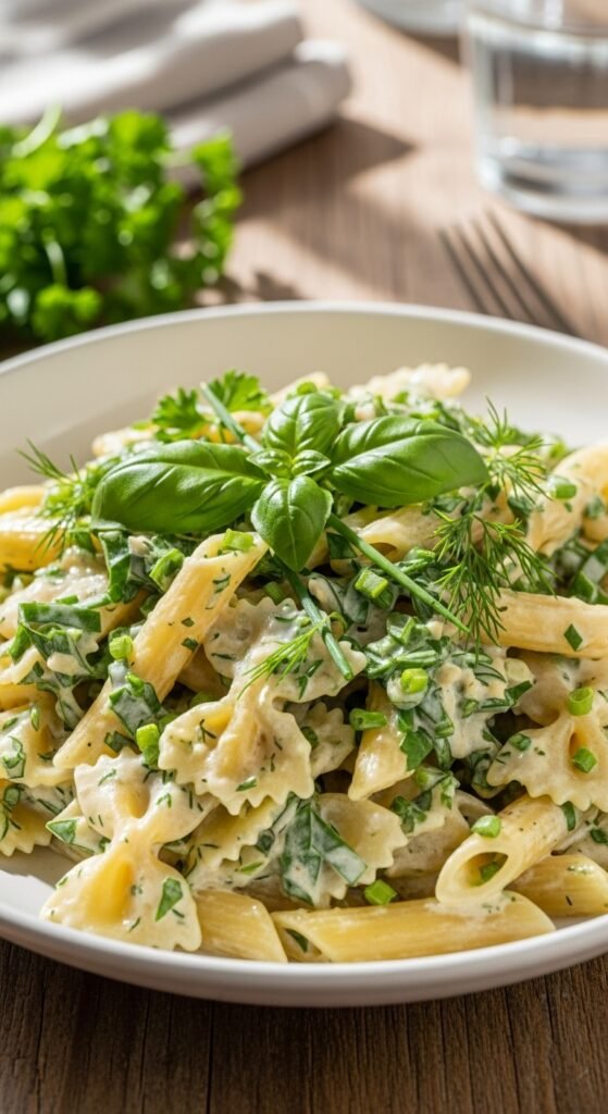Creamy Spring Herb Pasta