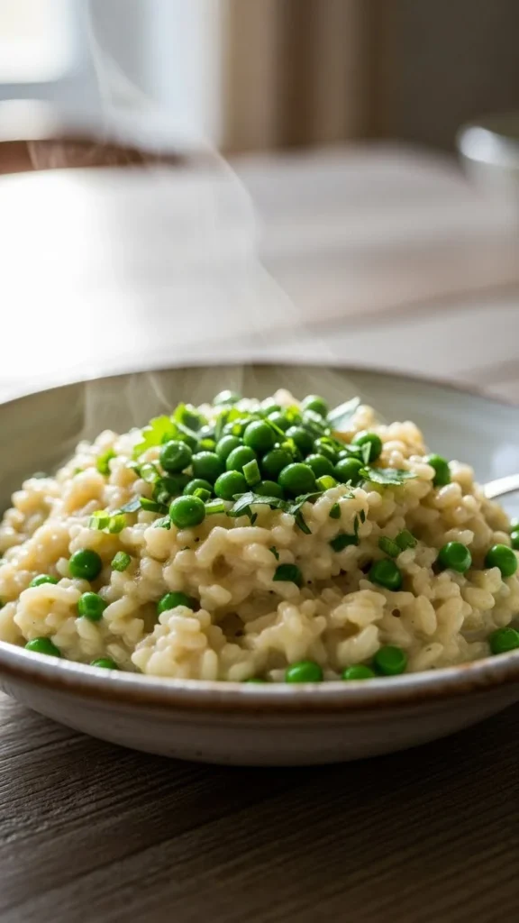 Creamy Spring Pea Risotto