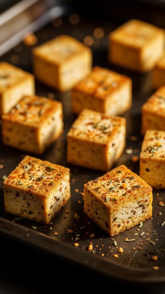 Crispy Baked Tofu Bites