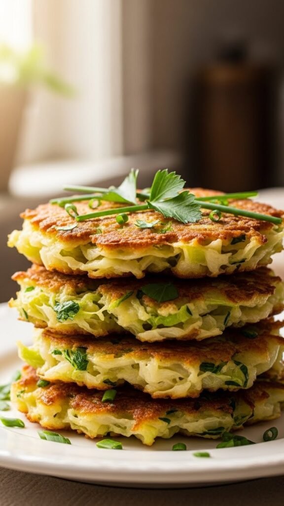 Crispy Cabbage Fritters