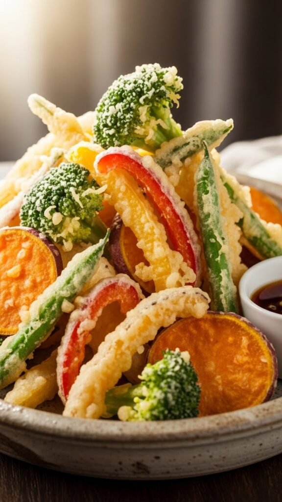 Crunchy Veggie Tempura Bites